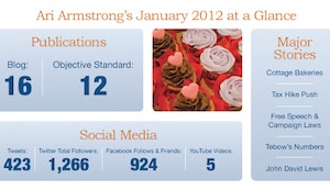 Image showing page views, number of publications, and major stories.