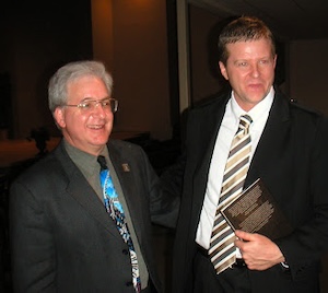 John Lewis with Joe Collins.