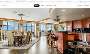 Realty photo of a high-end Denver condo.
