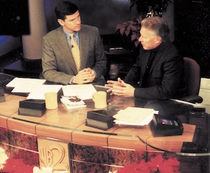 Masters on the set of WB2 TV.